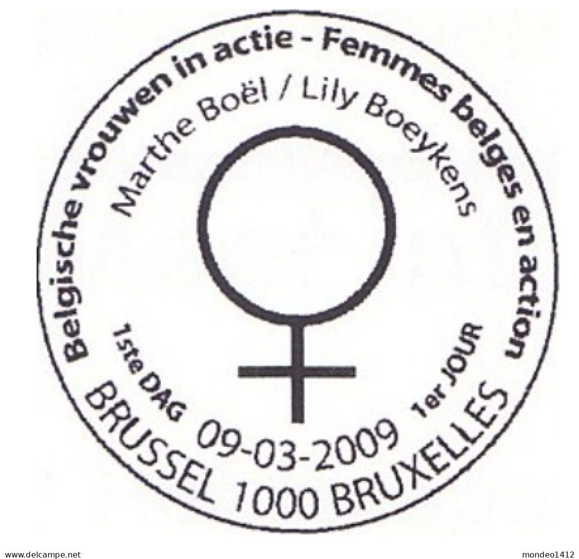 België OBP 3882/3883 - Int. Vrouwenraad Conseil Des Femmes - Gebraucht