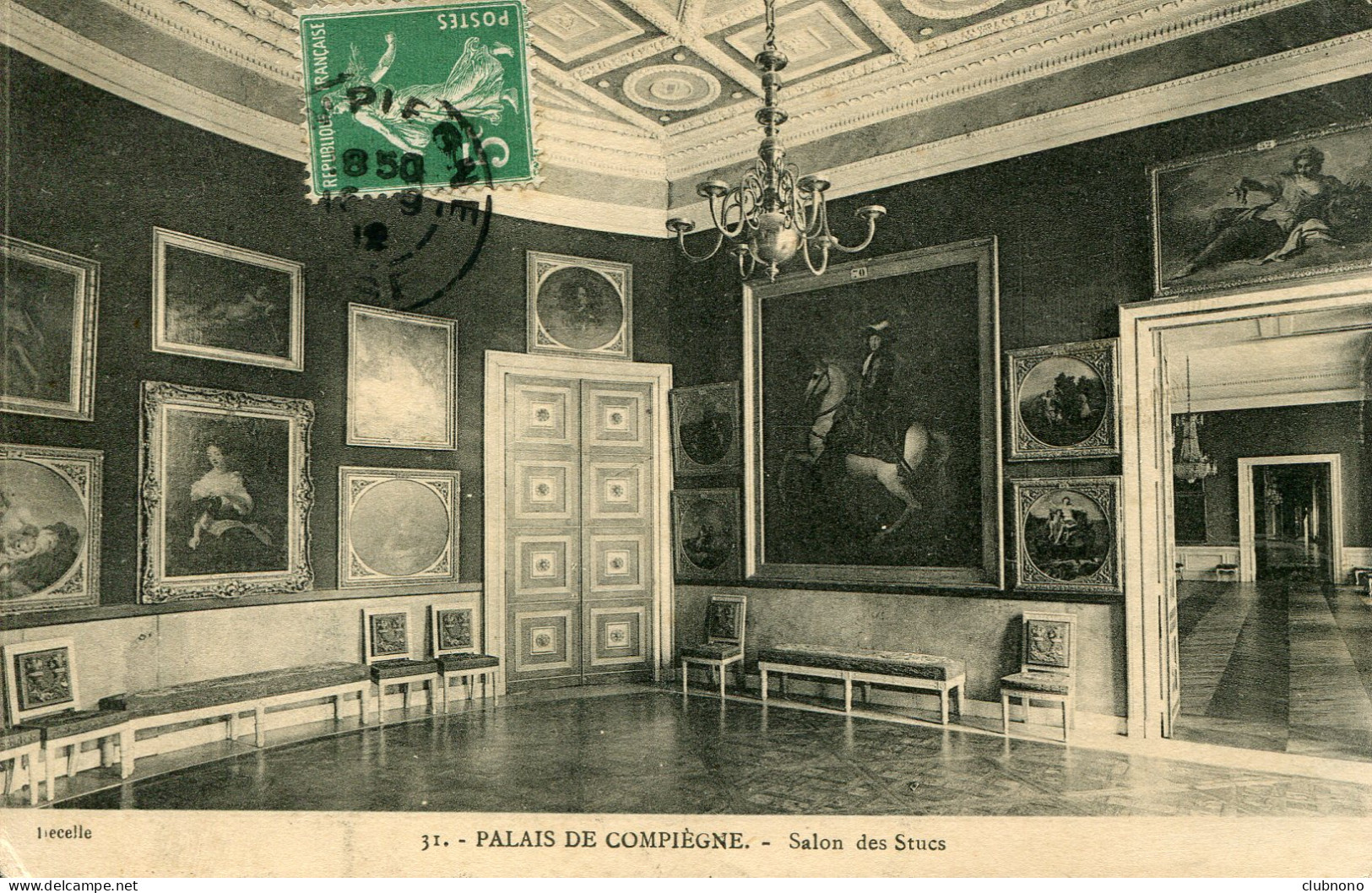 CPA - COMPIEGNE - PALAIS - SALON DES STUCS - Compiegne