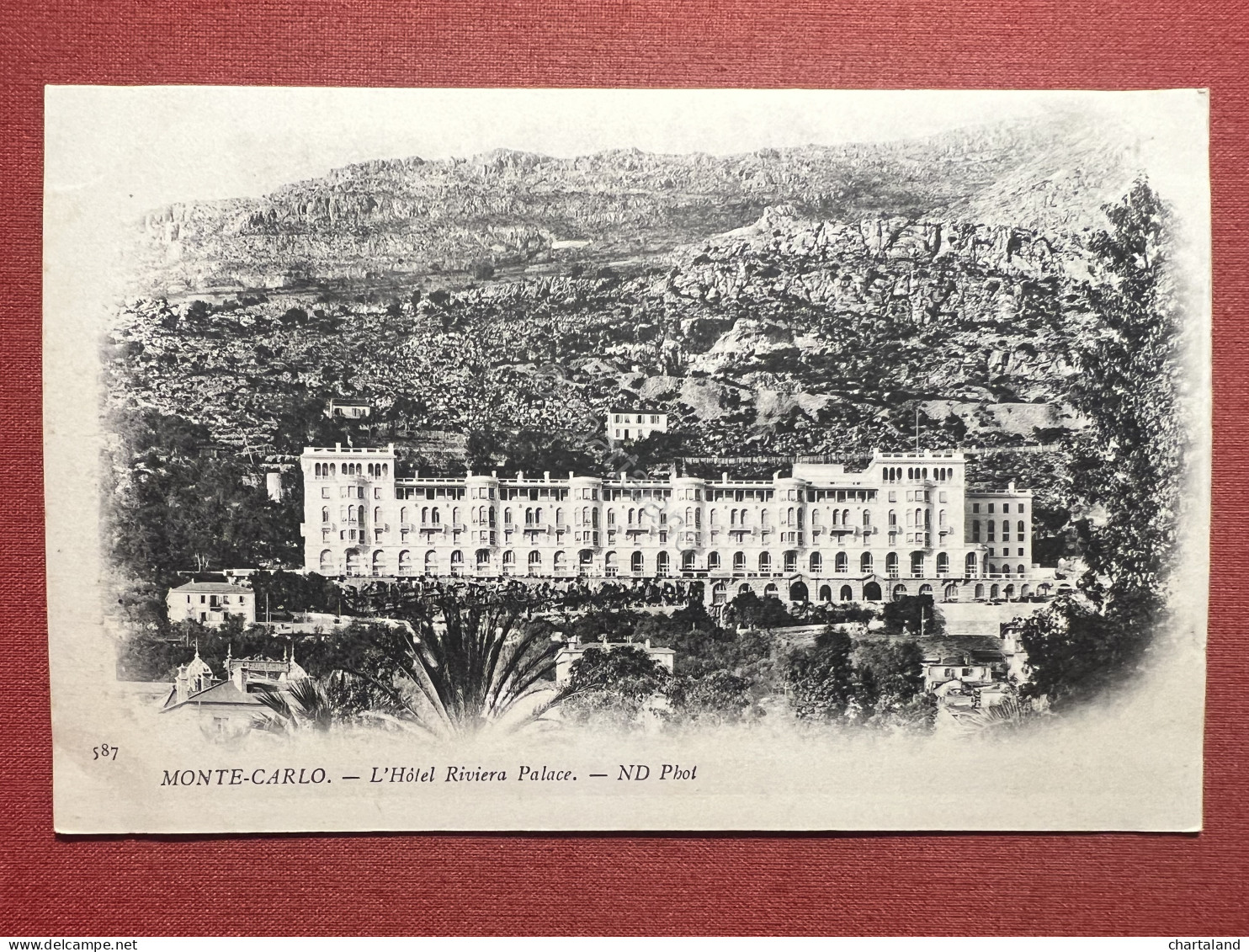 Cartolina - Monte Carlo - L'Hotel Riviera Palace - 1900 Ca. - Ohne Zuordnung