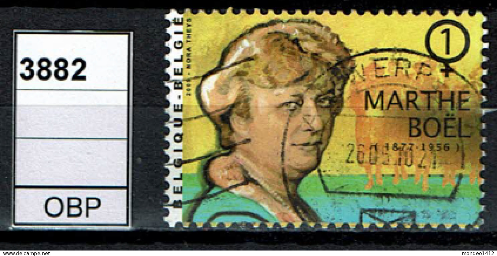 België OBP 3882 - Conseil International Des Femmes, M. Boël, - Used Stamps