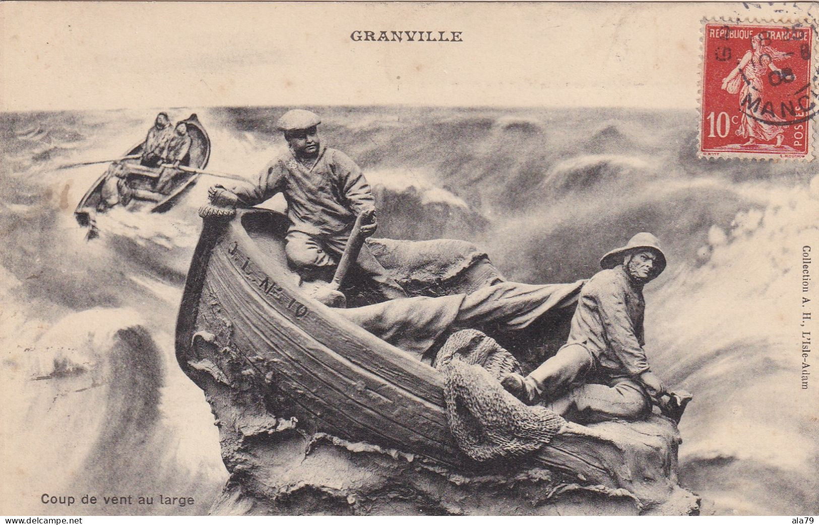 Granville  Coup De Vent Au Large - Granville