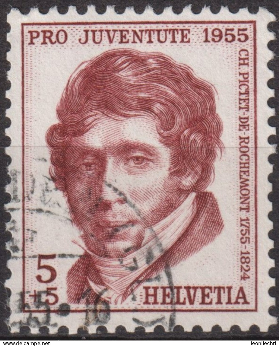 1955 Schweiz Pro Juventute ° Zum:CH J158,Yt:CH 567, Mi:CH 618,Charles Pictet-de-Rochemont, - Used Stamps