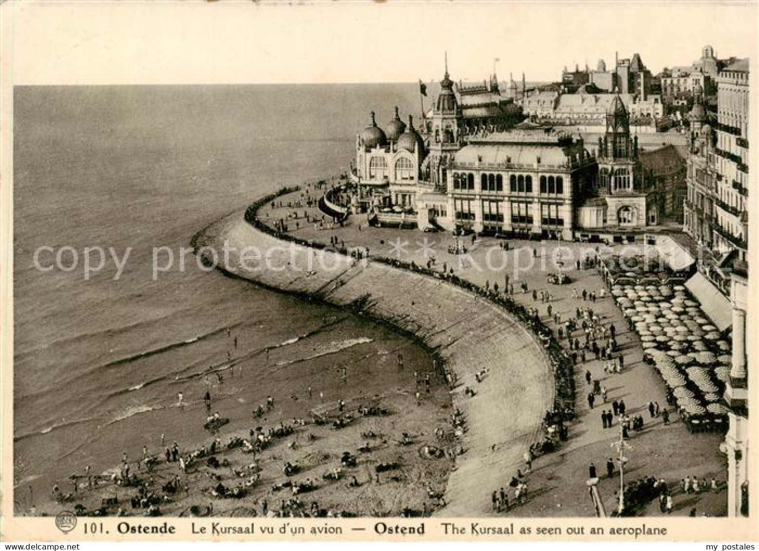 73852242 Ostende Oostende West-Vlaanderen Belgie Le Kursaal Vu D Un Avion  - Oostende