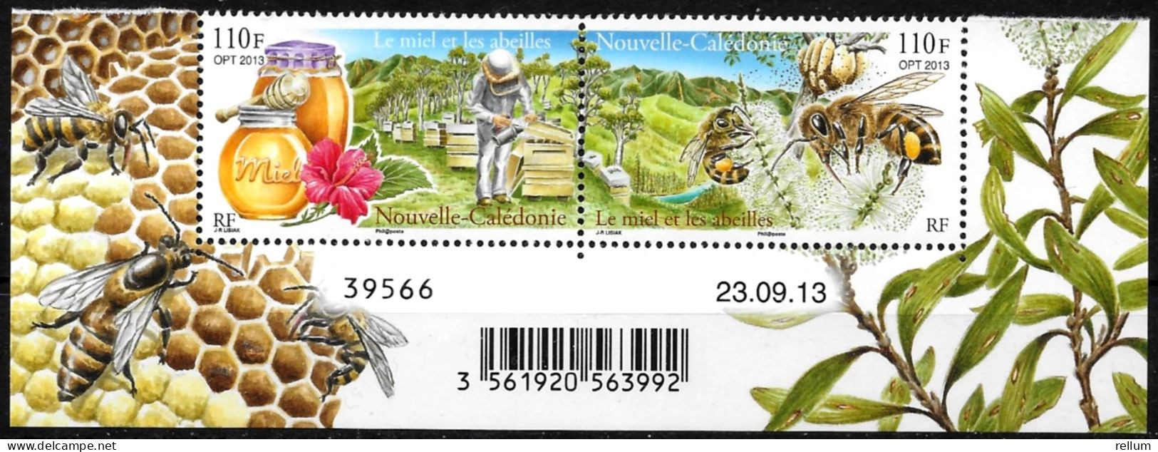 Nouvelle Calédonie 2013 - Yvert Et Tellier Nr. 1199/1200 Se Tenant - Michel Nr. 1634/1635 Zusammenhängend ** - Unused Stamps
