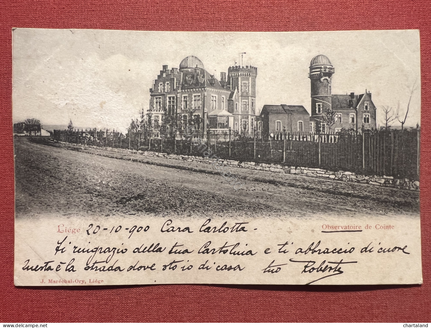 Cartolina - Belgio - Liege - Observatoire De Cointe - 1900 - Unclassified