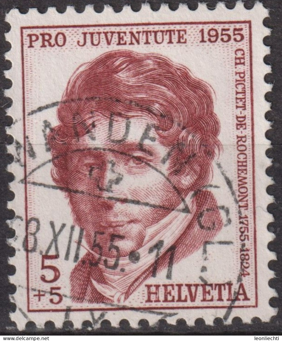 1955 Schweiz Pro Juventute ° Zum:CH J158,Yt:CH 567, Mi:CH 618,Charles Pictet-de-Rochemont, - Gebraucht