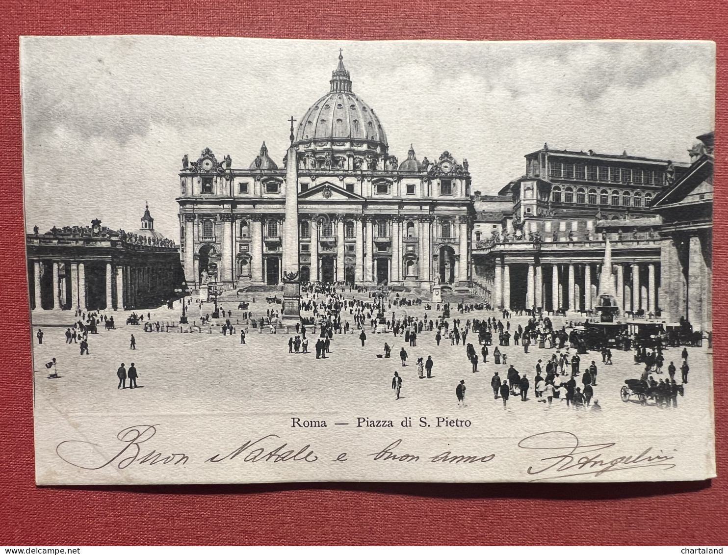 Cartolina - Roma - Piazza Di S. Pietro - 1902 - Altri & Non Classificati