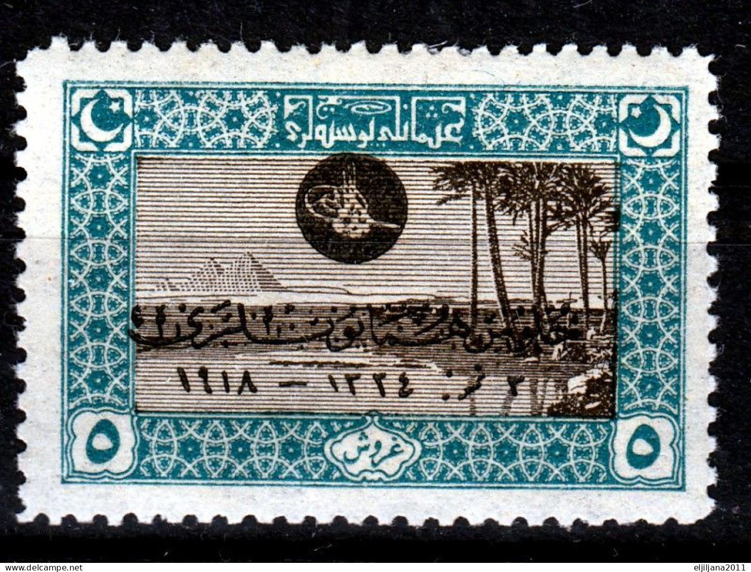 Turkey / Türkei 1919 ⁕ Overprint Stamps Mi.667 ⁕ 1v MH - Nuevos