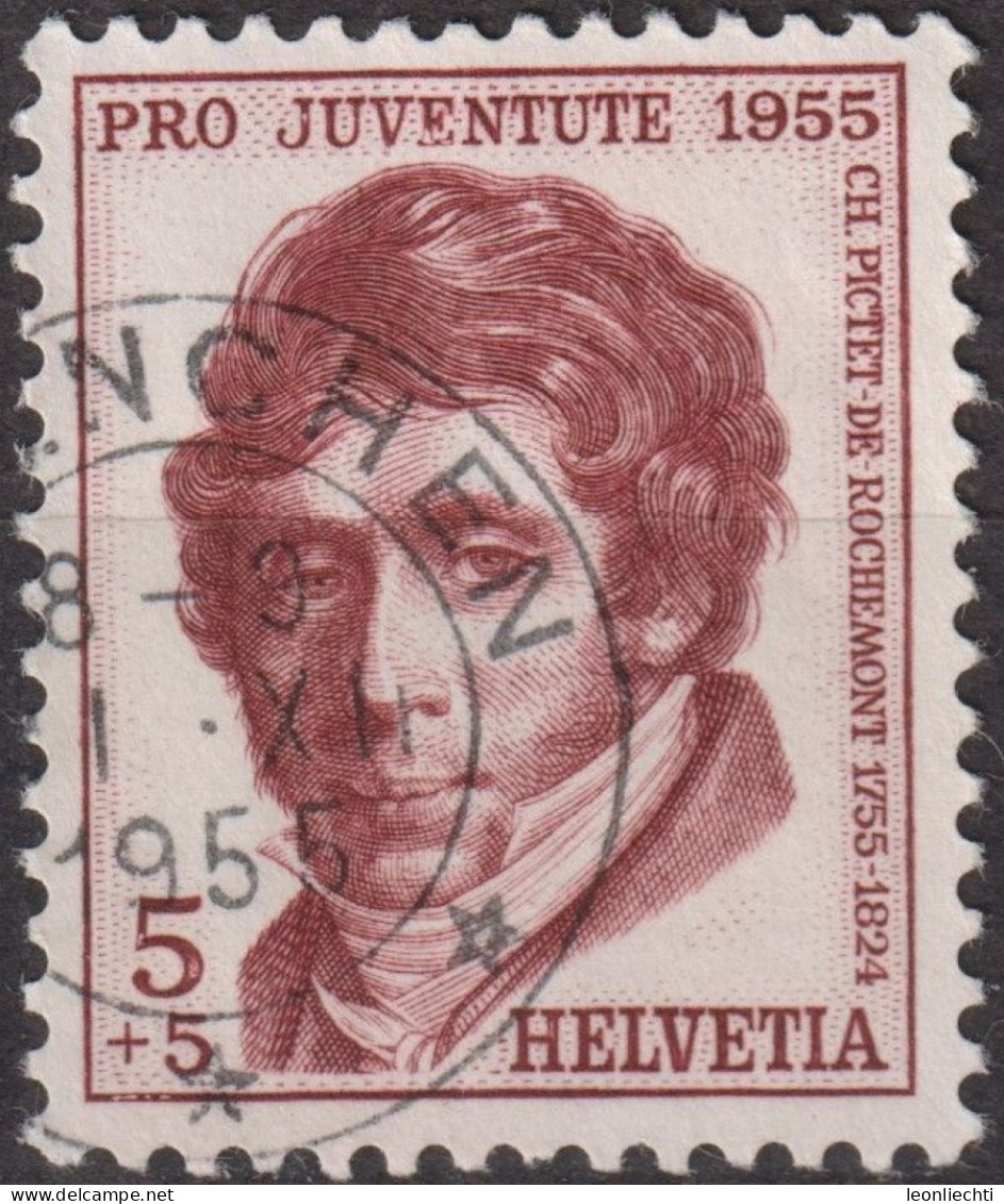 1955 Schweiz Pro Juventute ° Zum:CH J158,Yt:CH 567, Mi:CH 618,Charles Pictet-de-Rochemont, - Used Stamps