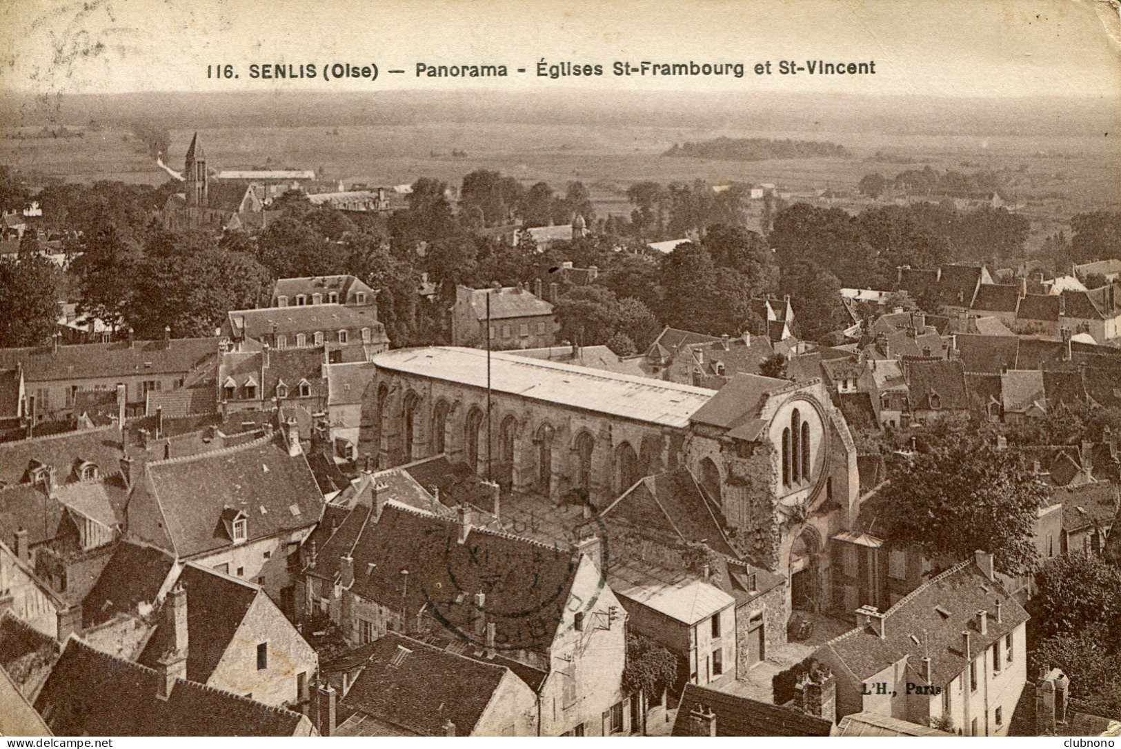 CPA - SENLIS - PANORAMA - EGLISES SAINT-FRAMBOURG ET SAINT-VINCENT - Senlis