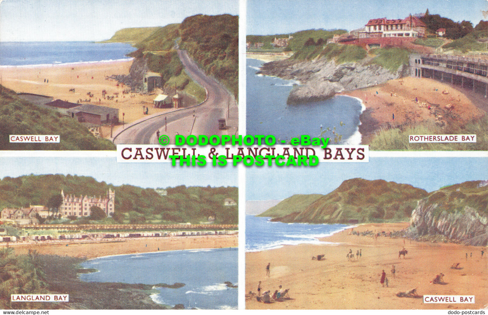 R519530 Caswell And Langland Bays. Caswell Bay. J. Salmon. Multi View. 1960 - Mondo