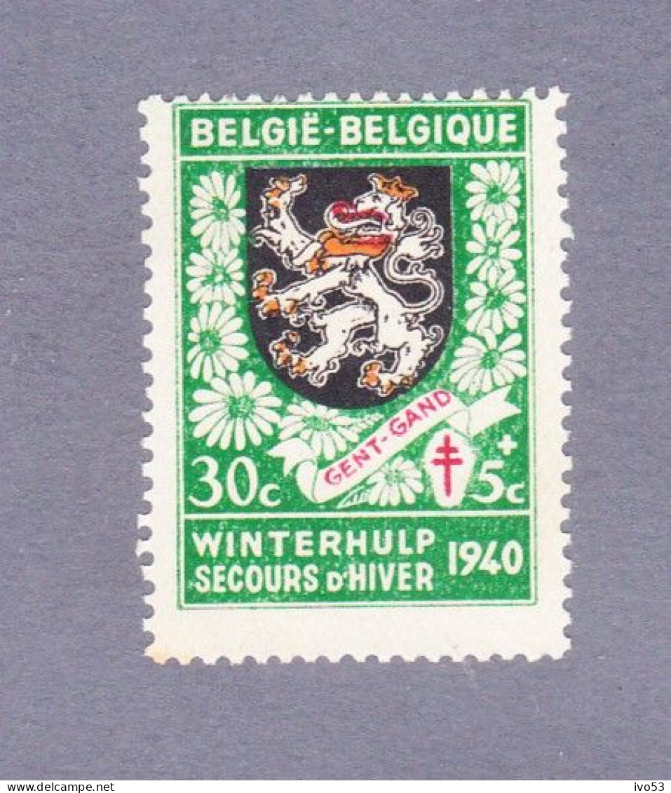 1940 Nr 539** Zonder Scharnier: Roest:zie Scans.Gent.Eerste Winteruitgifte. - Unused Stamps