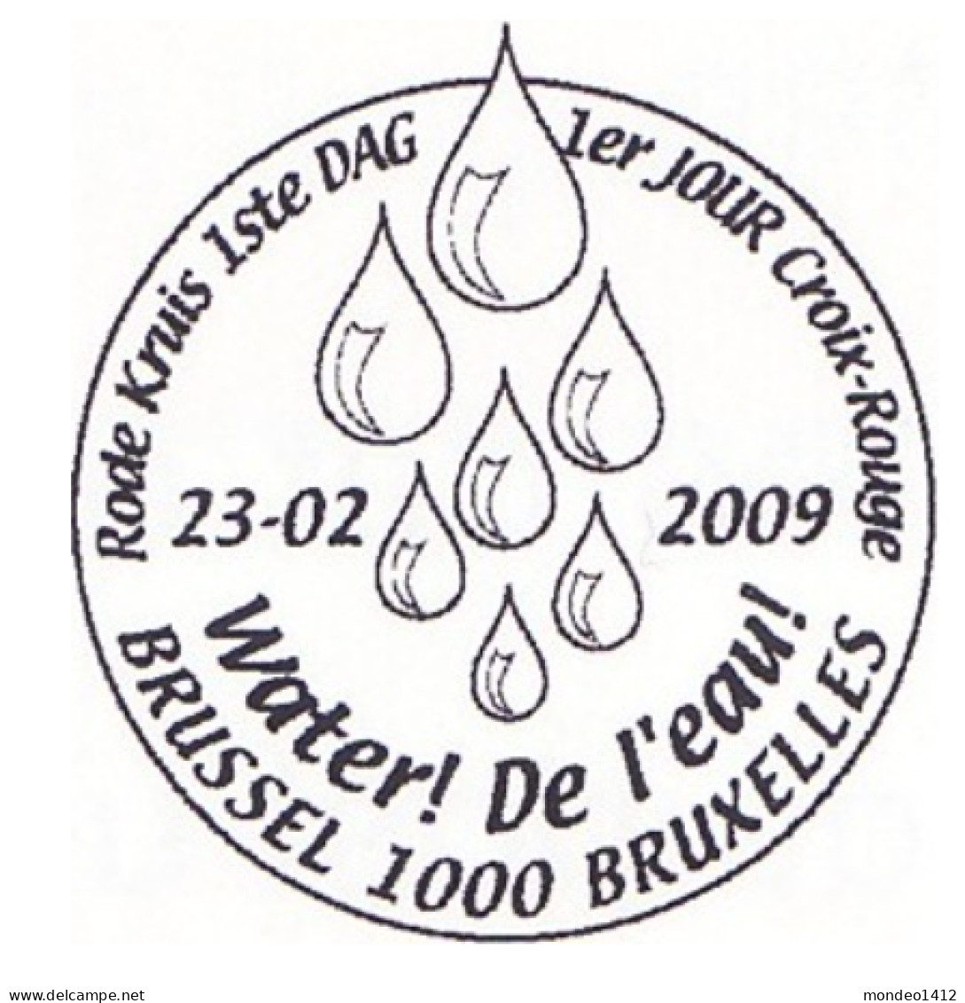 België OBP 3881 - Rode Kruis - Oblitérés