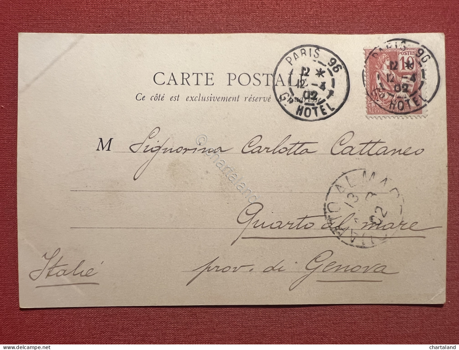 Cartolina - Paris - Place De La Concorde - 1902 - Ohne Zuordnung