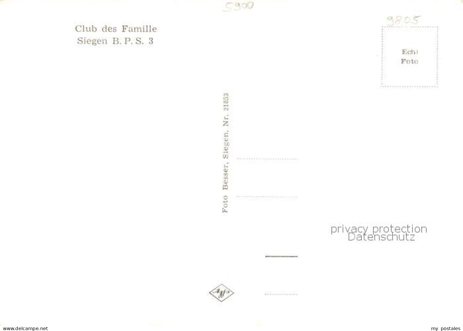 73852167 Siegen  Westfalen Club Des Familles  - Siegen