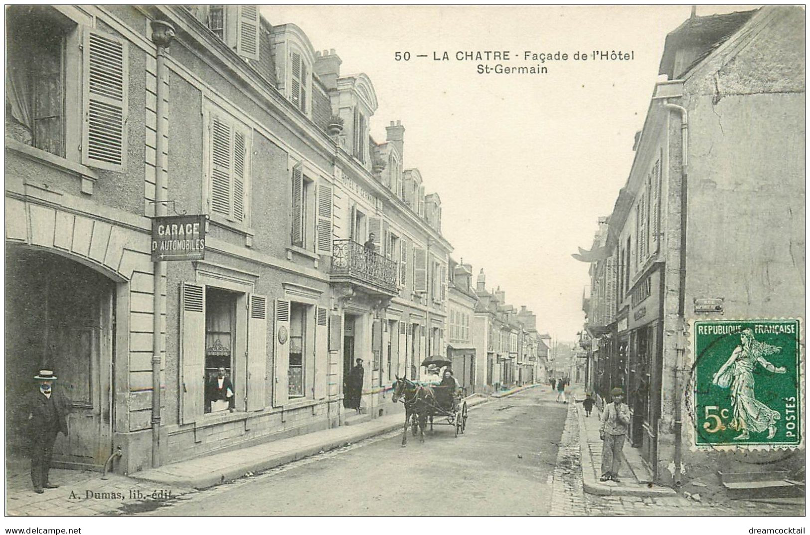 36 LA CHATRE. Hôtel Garage Saint-Germain 1908 - La Chatre