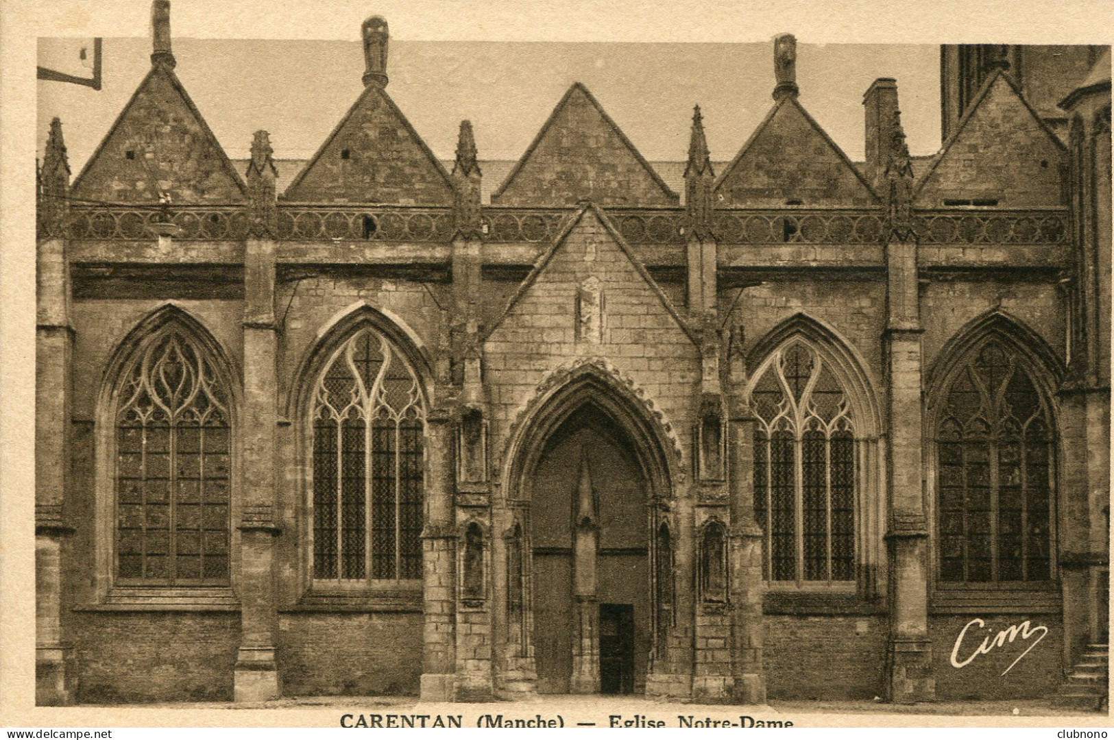 CPA - CARENTAN - EGLISE NOTRE-DAME - Carentan