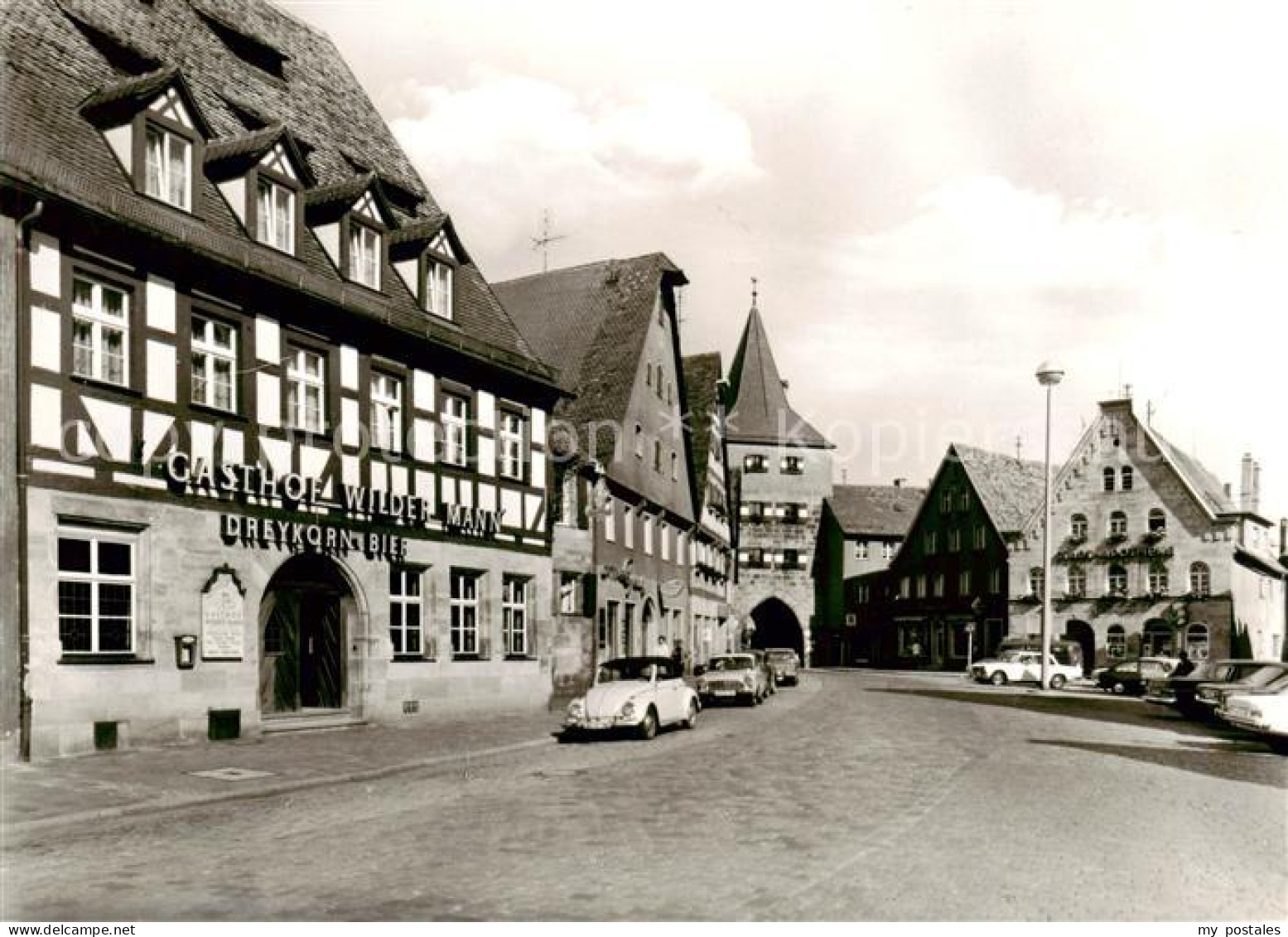 73852158 Lauf Pegnitz Gasthof Wilder Mann Fachwerkhaus Stadttor Lauf Pegnitz - Lauf