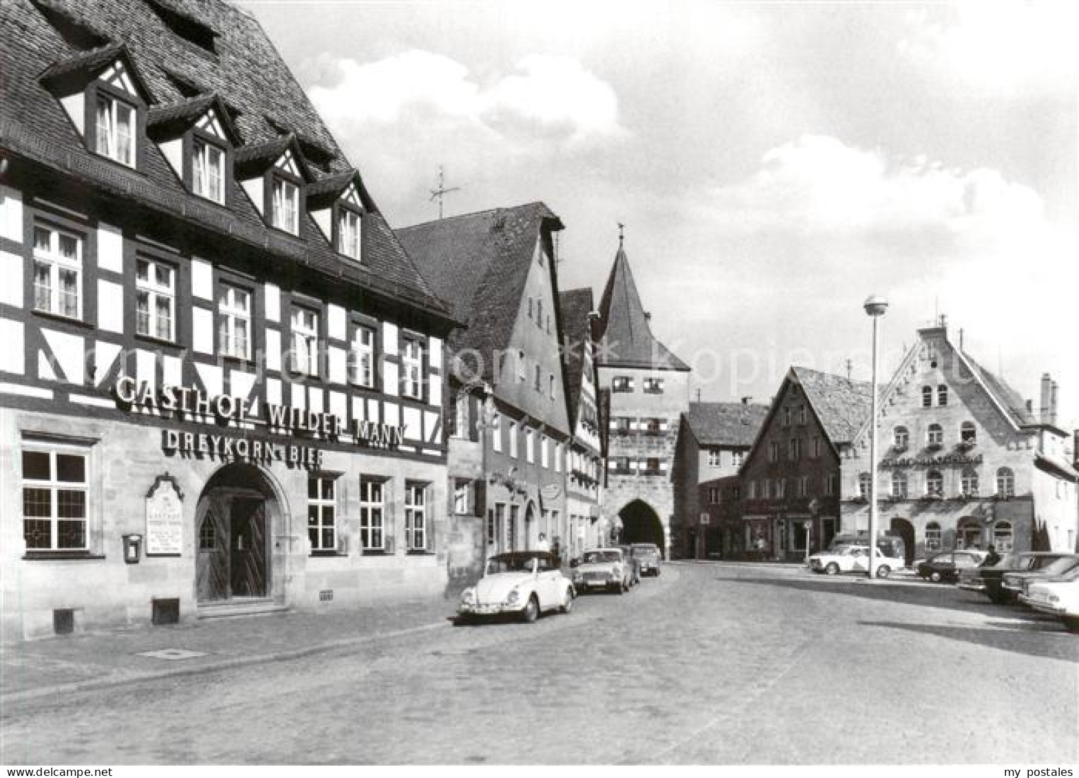 73852157 Lauf Pegnitz Gasthof Wilder Mann Fachwerkhaus Stadttor Lauf Pegnitz - Lauf