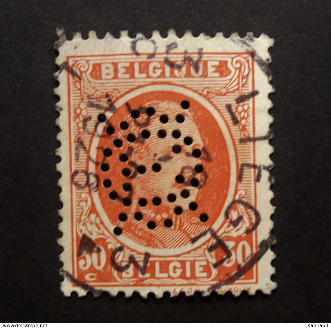 België - Belgique - Perfin Perforé -  Unknow - Onbekend -  COB 199 - Cancelled - 1909-34