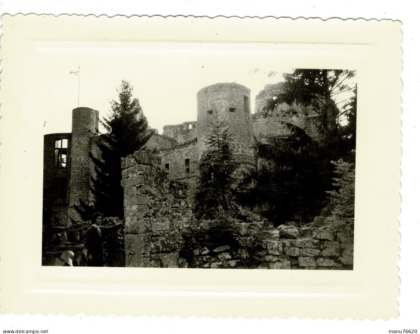 Ref 1 - Photo + Négatif : Chateau De Laroche  - Belgique . - Europa