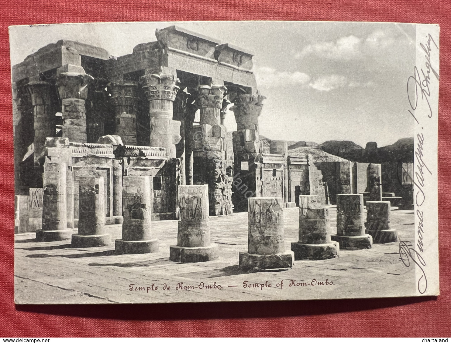 Cartolina - Tempio De Kom-Ombo - Temple Of Kom-Ombo - 1905 - Zonder Classificatie