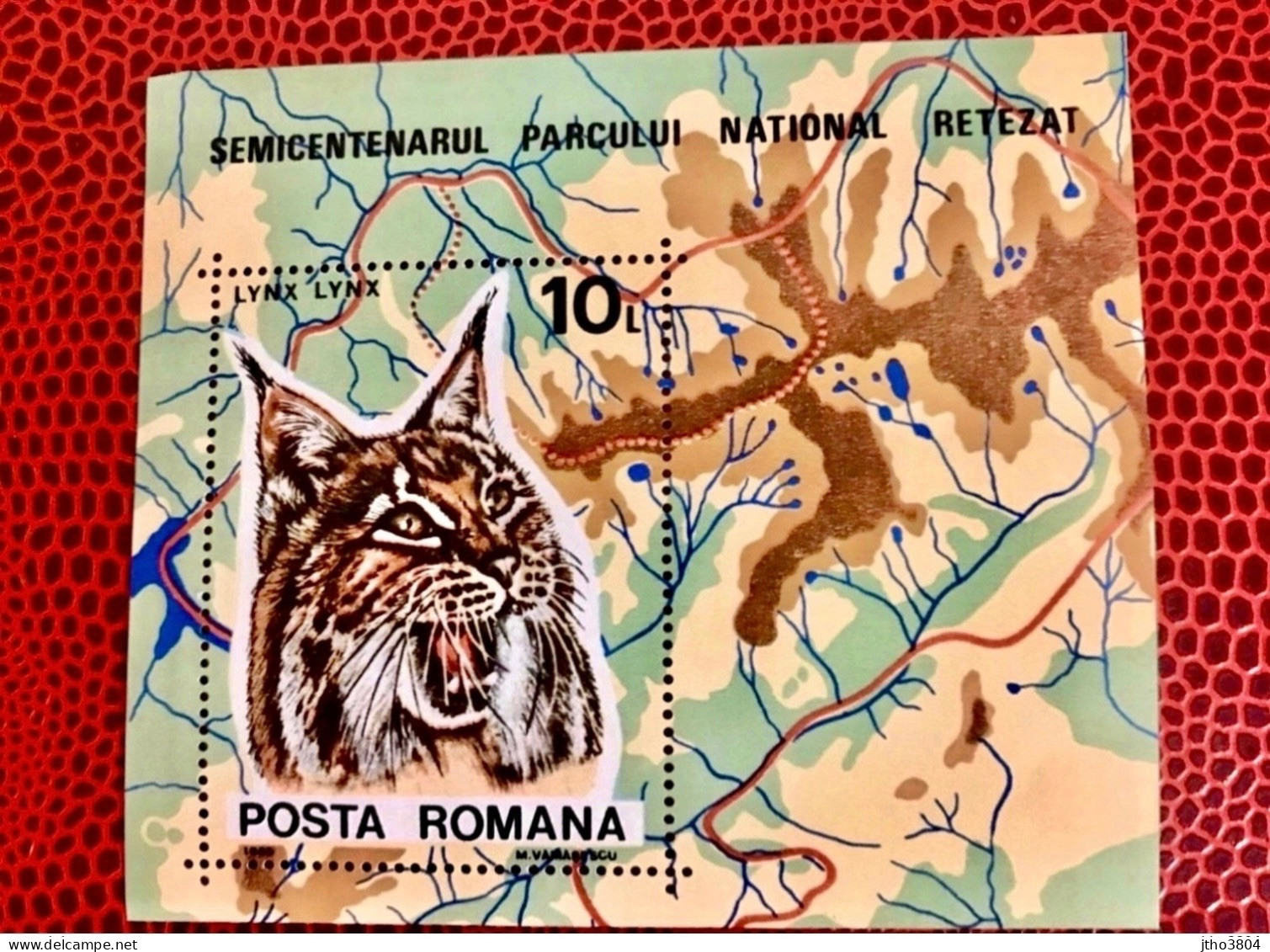 ROUMANIE 1985 1 Bl Neuf MNH ** Mi 4178 / B 218 Lynx Mamíferos Mammals Säugetiere Mammiferi Mammifère Rumänien Romania - Roofkatten