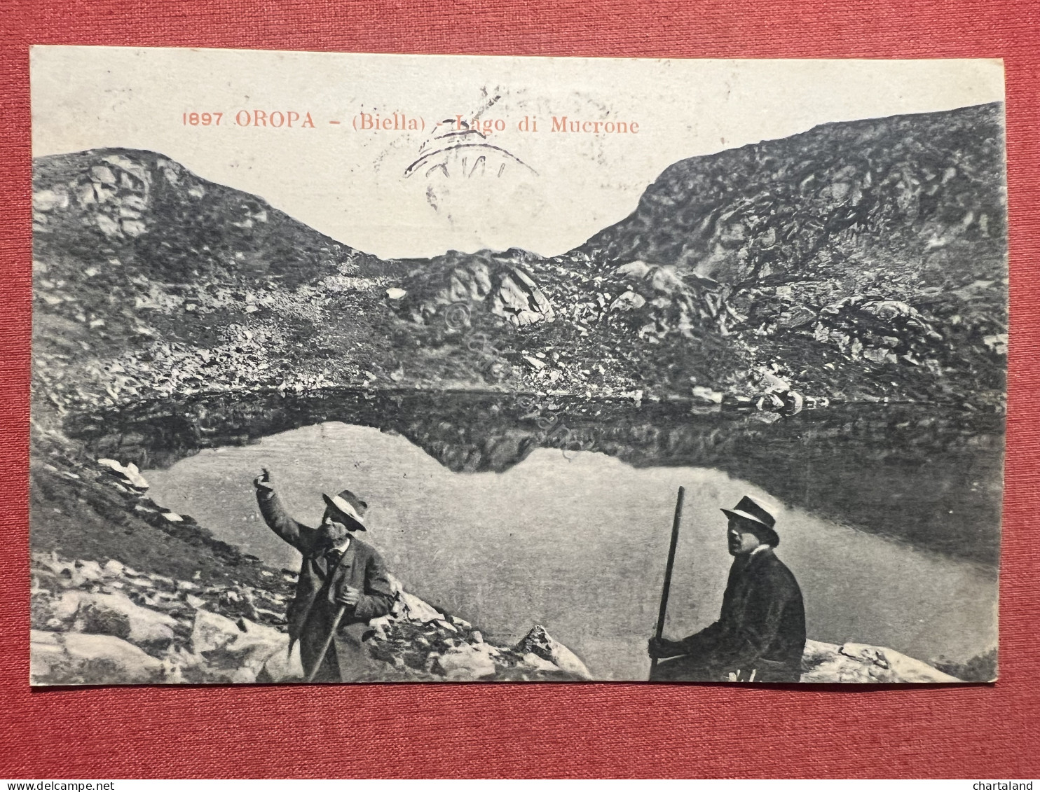 Cartolina - Oropa ( Biella ) - Lago Di Mucrone - 1904 - Biella