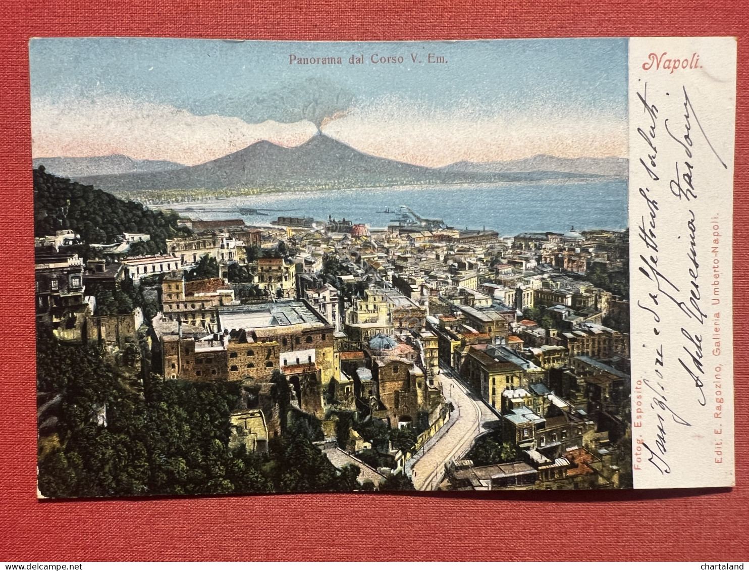 Cartolina - Napoli - Panorama Dal Corso V. Emanuele - 1904 - Napoli (Napels)