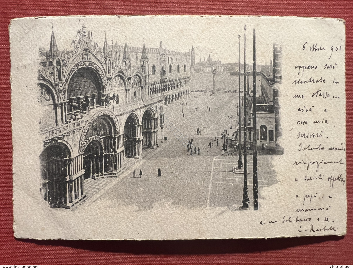 Cartolina - Venezia - Piazza S. Marco  1901 - Venezia (Venedig)