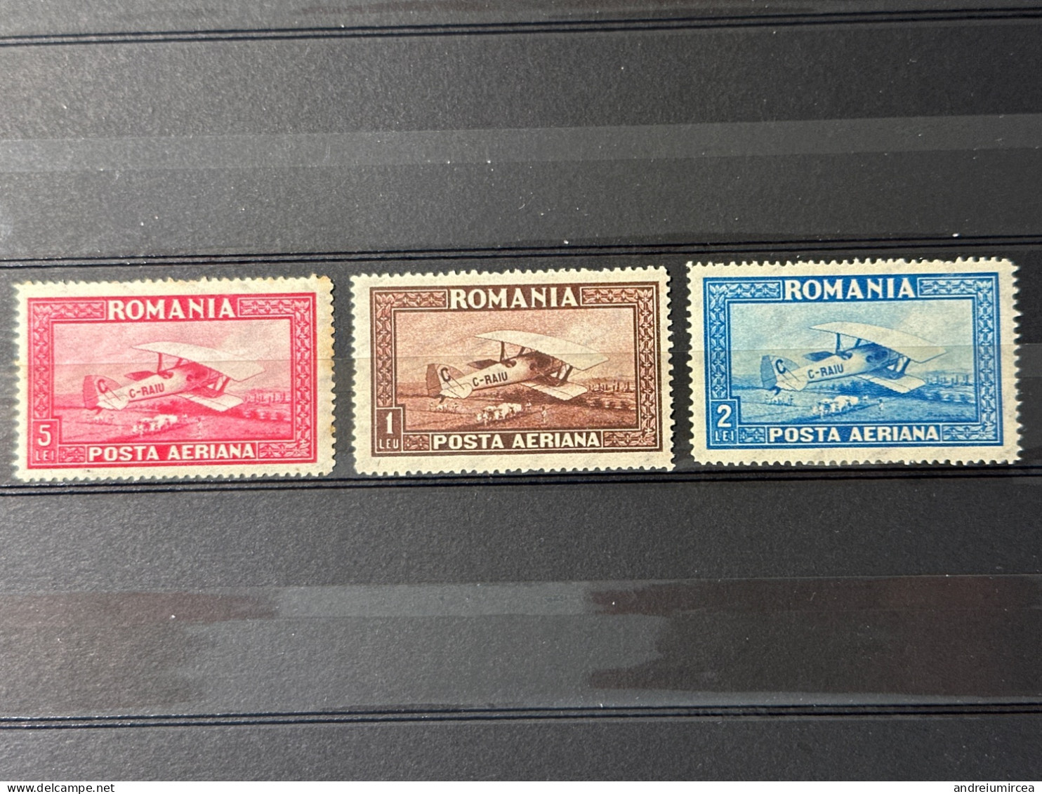 C-Raiu Supratipar  MH Filigram Vertical - Unused Stamps