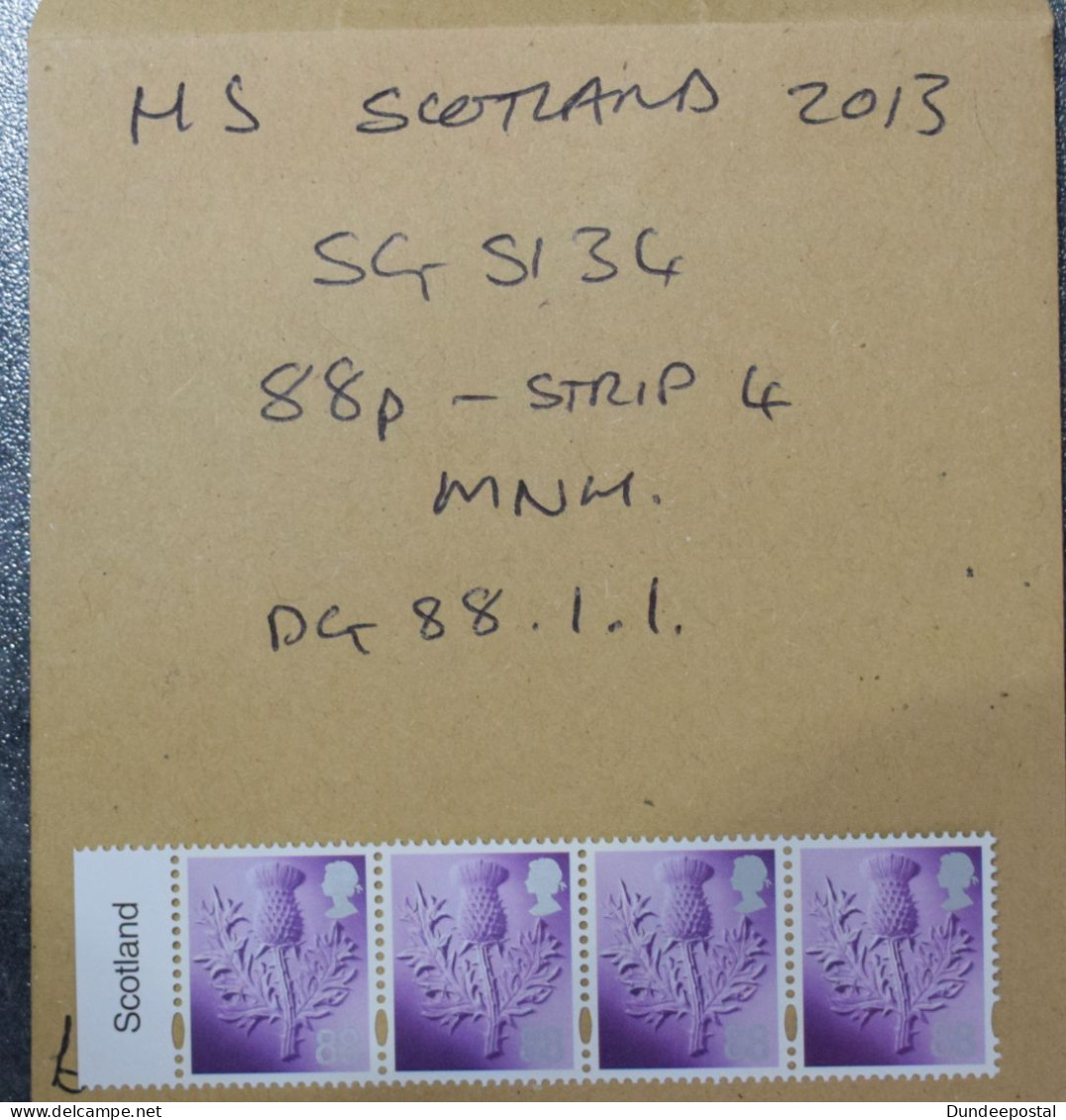 Scotland STAMPS  Strip 4   88p  MNH 2013~~L@@K~~ - Schotland