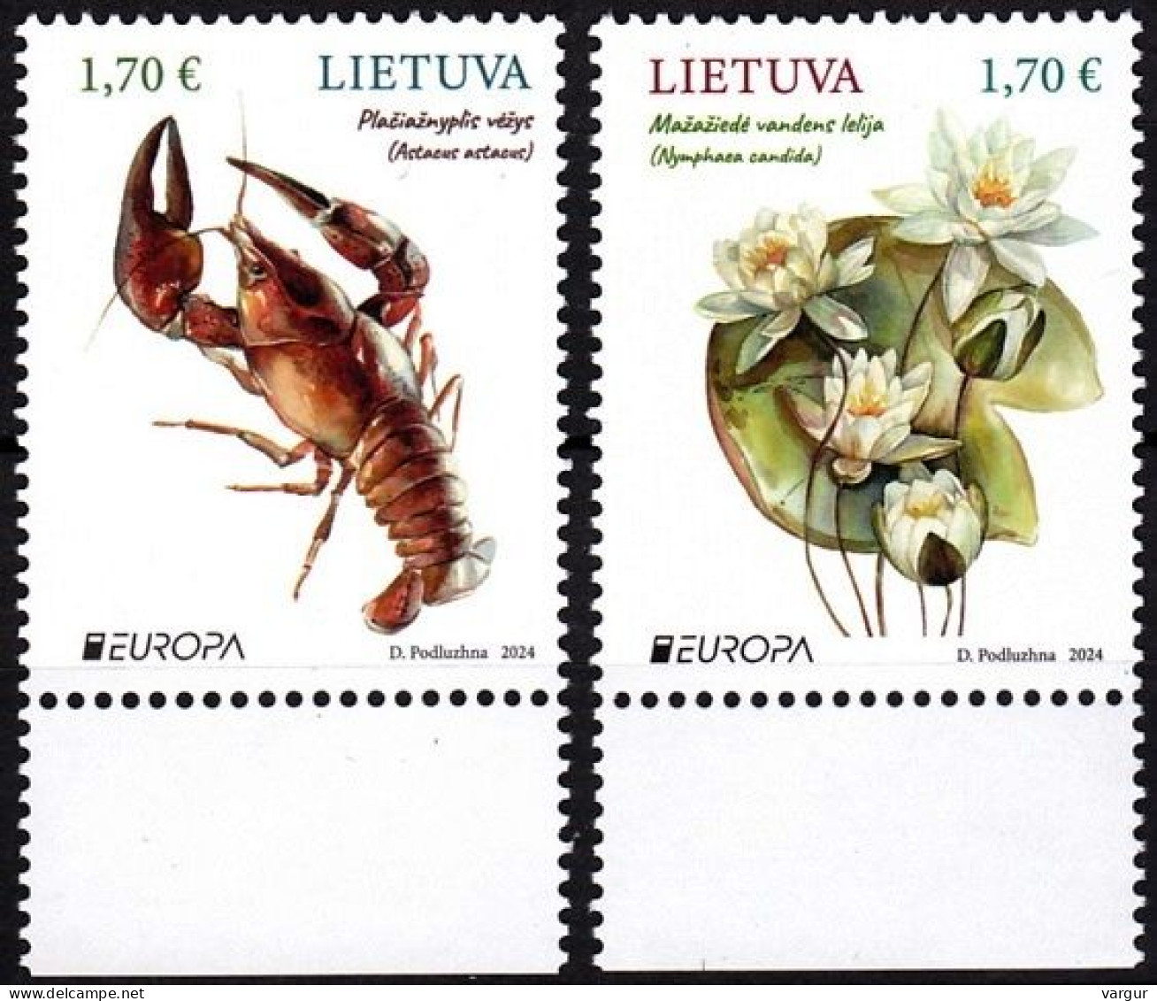 LITHUANIA 2024-03 EUROPA: Underwater Flora And Fauna, MNH - 2024