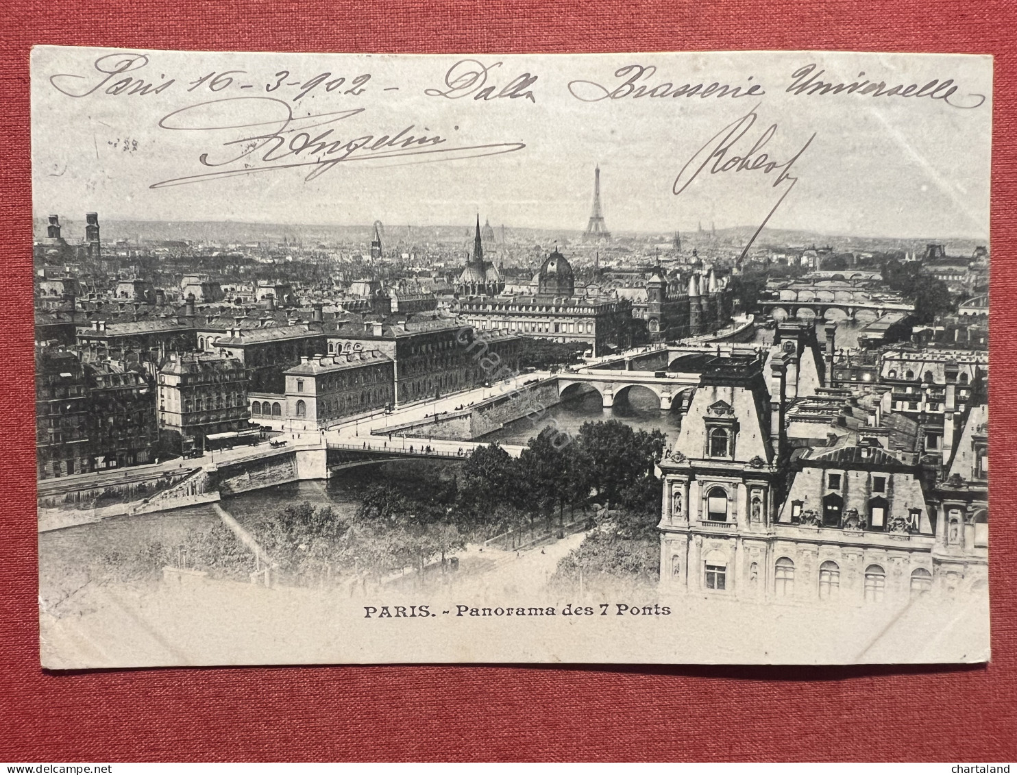 Cartolina - Paris - Panorama Des 7 Ponts - 1902 - Non Classés