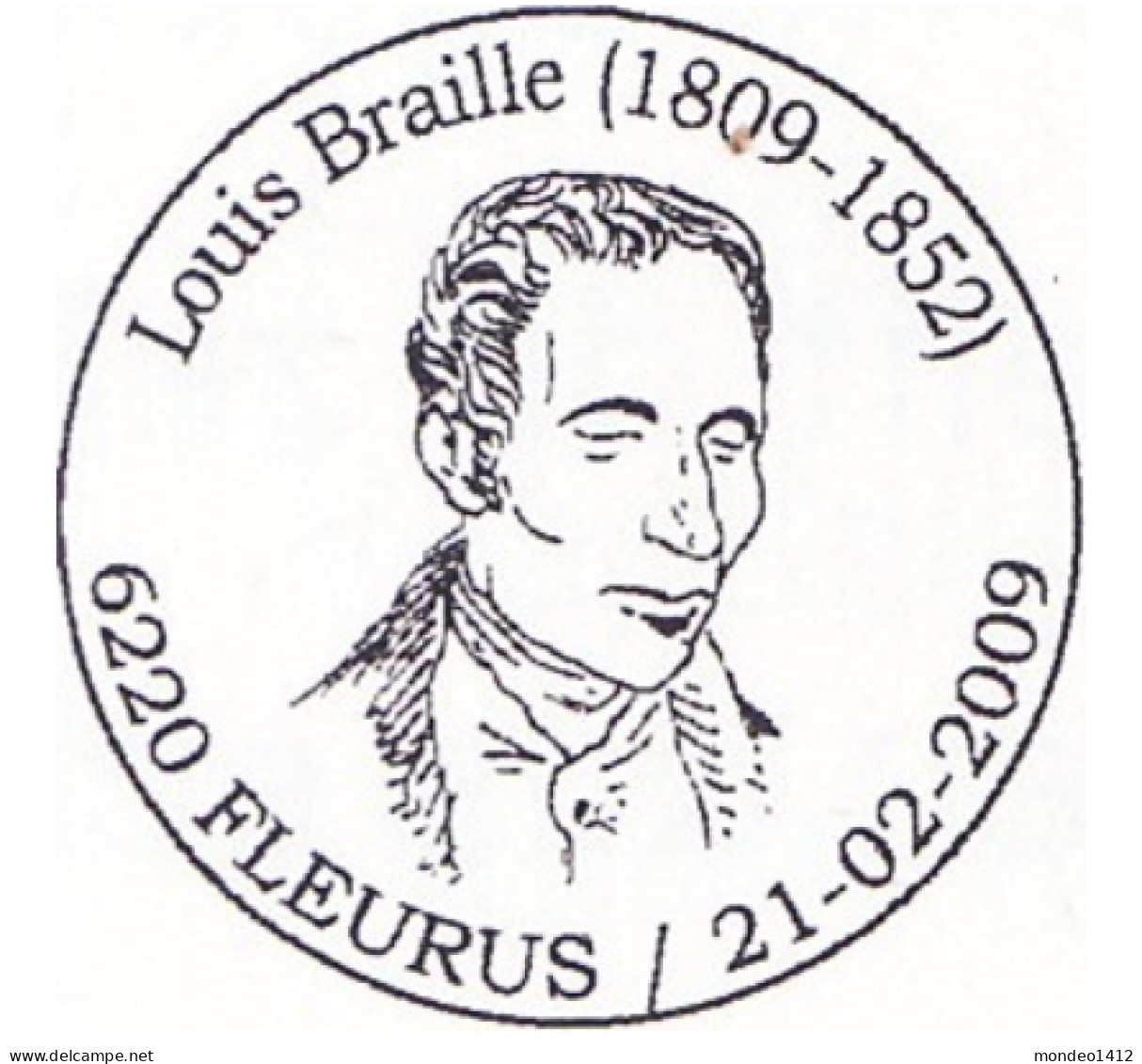 België OBP 3879 - Louis Braille - Oblitérés