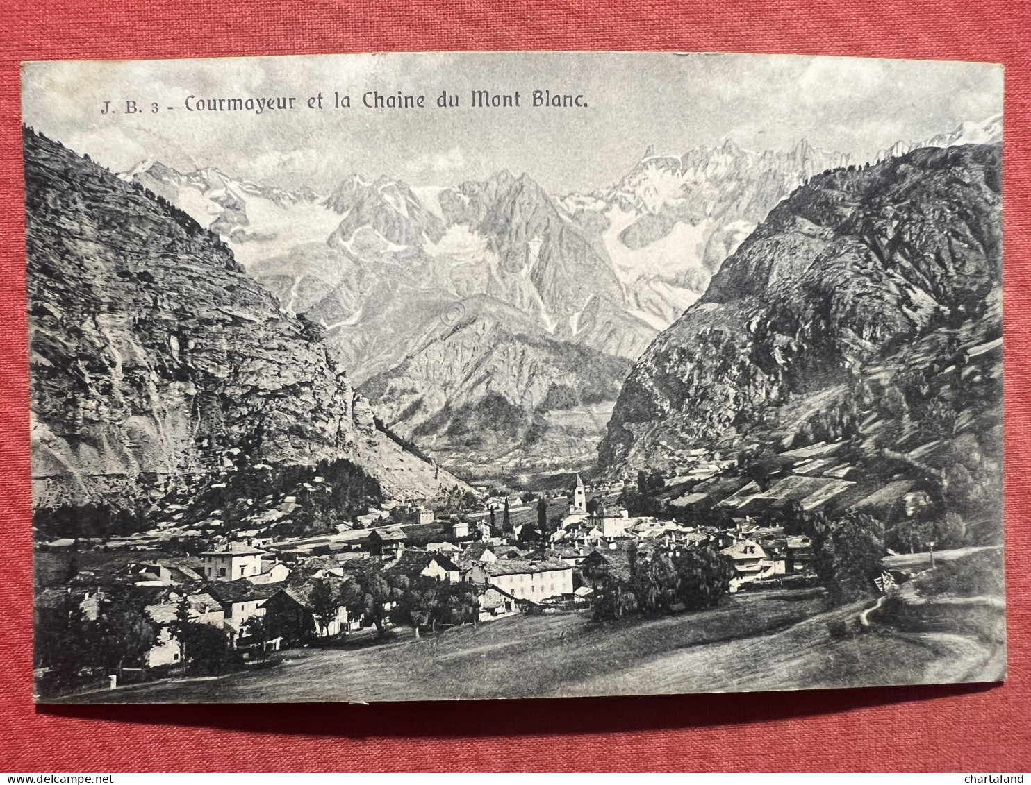 Cartolina - Courmayeur ( Valle D'Aosta ) Et La Chaine Du Mont Blanc - 1912 - Otros & Sin Clasificación