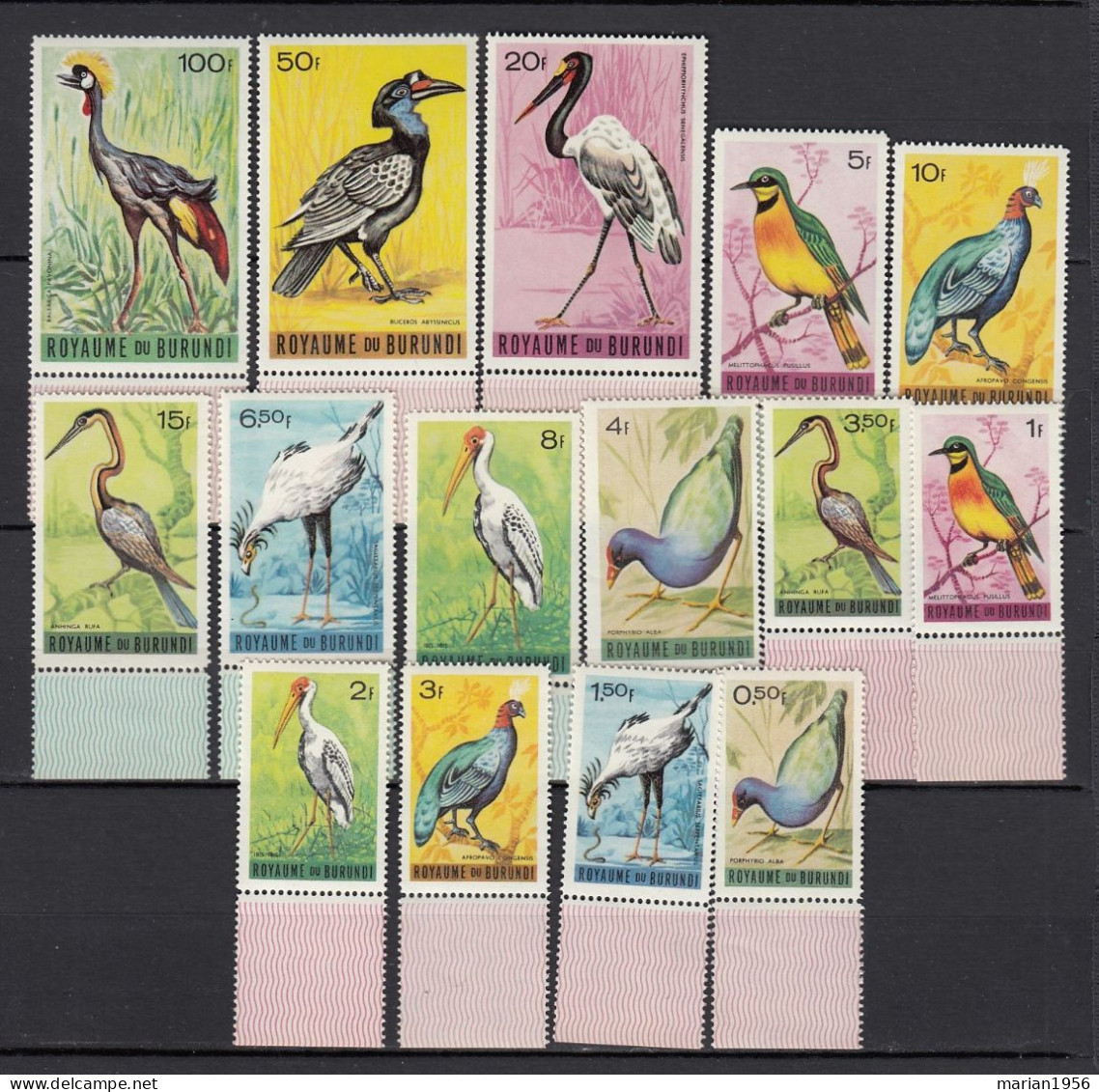 Burundi (Royaume) 1965 - OISEAUX - MNH - Autres & Non Classés