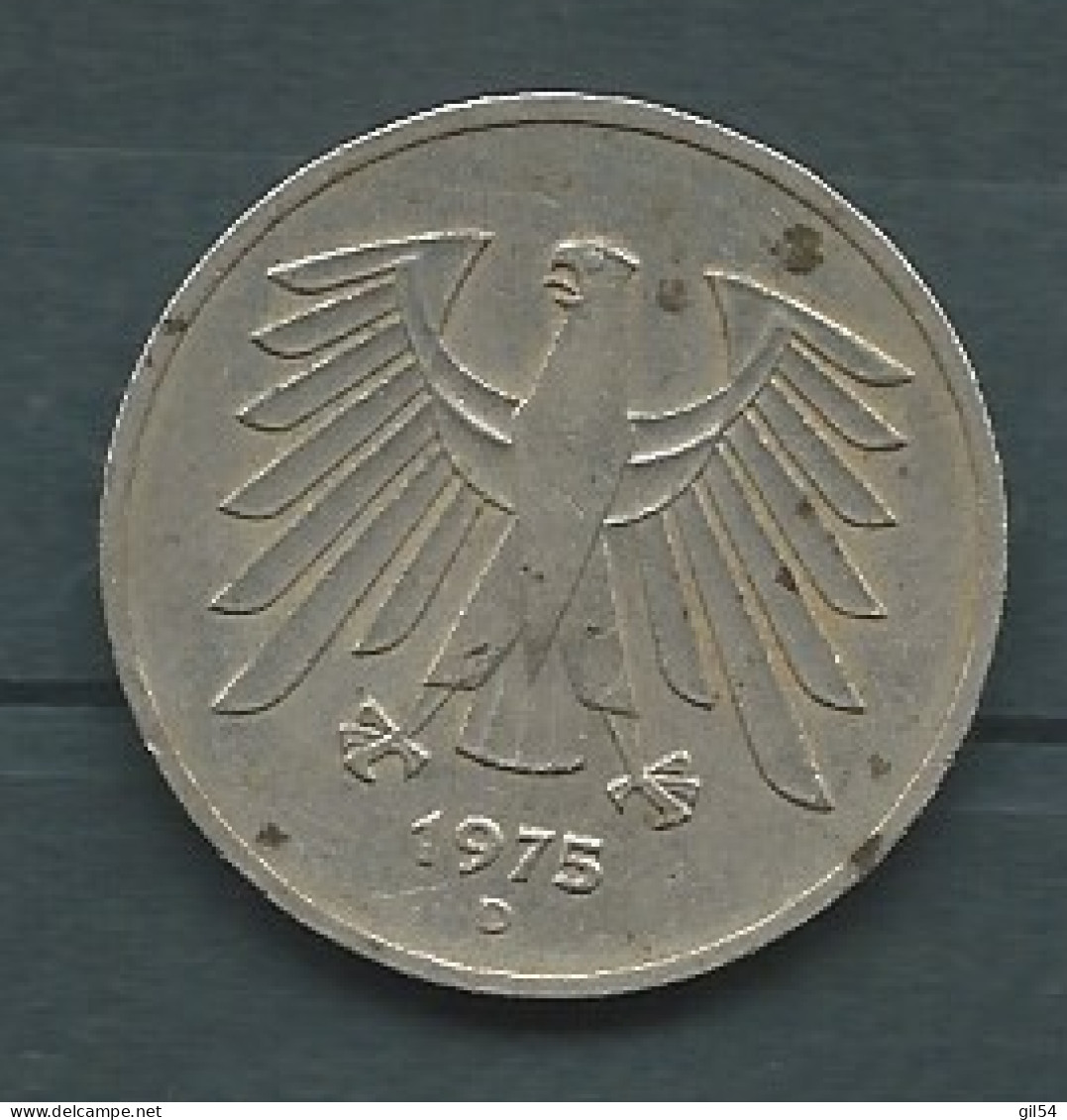 Allemagne - 5 Deutsche Mark 1975 D    Pieb 25202 - 5 Mark