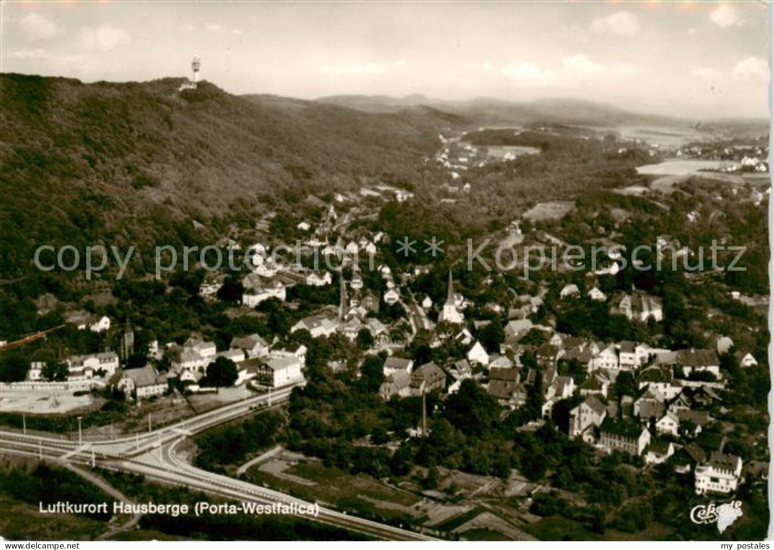 73851988 Hausberge Porta Westfalica Fliegeraufnahme  - Porta Westfalica