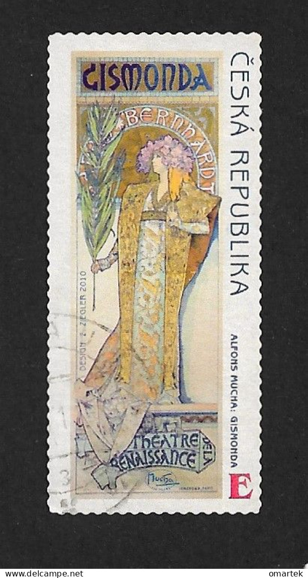 Czech Republic 2010 ⊙ Mi 633 Sc 3454 Alfons Mucha – E Stamp. Tschechische Republik.c4 - Gebraucht