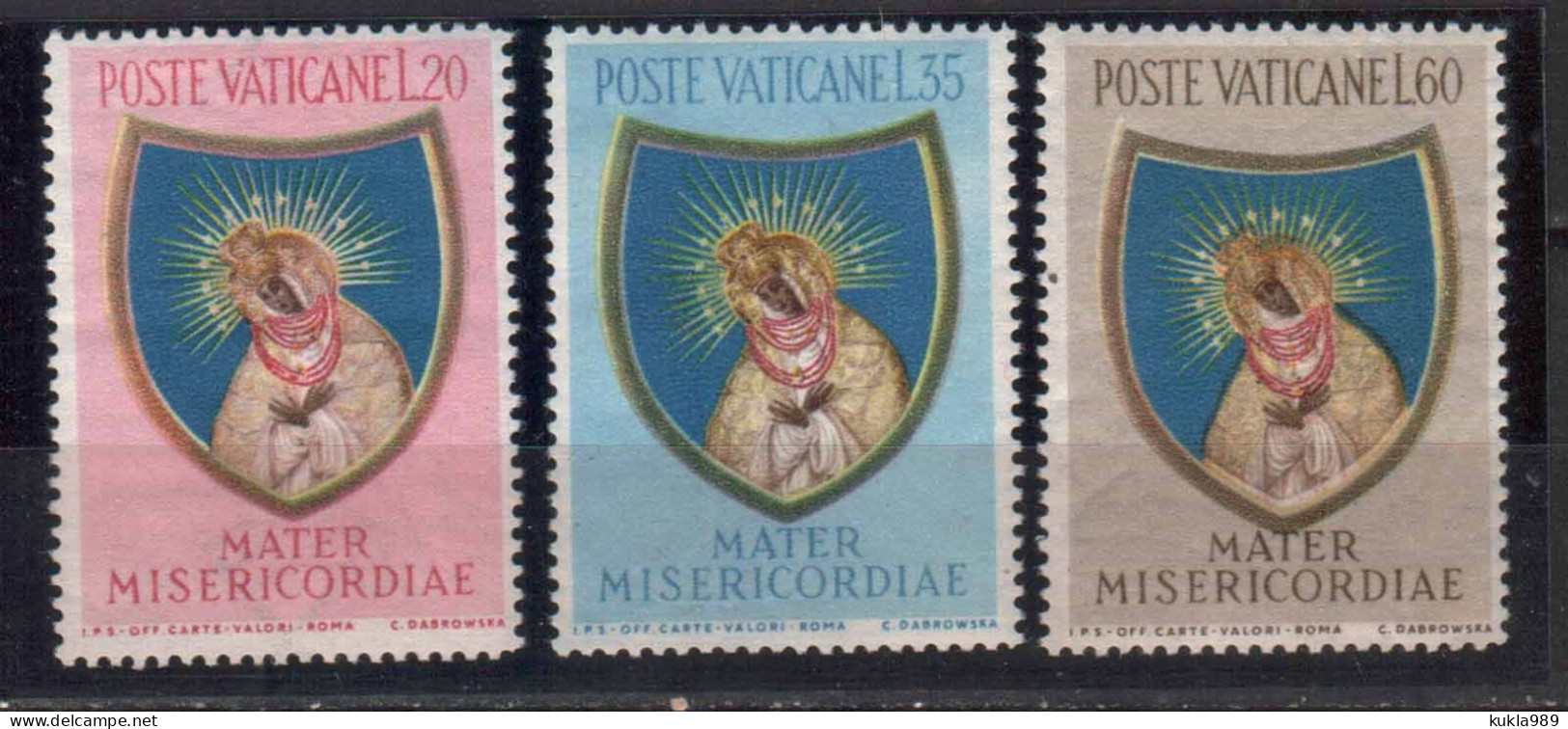 VATICAN STAMPS 1954 , Sc.#189-191, MNH - Nuovi