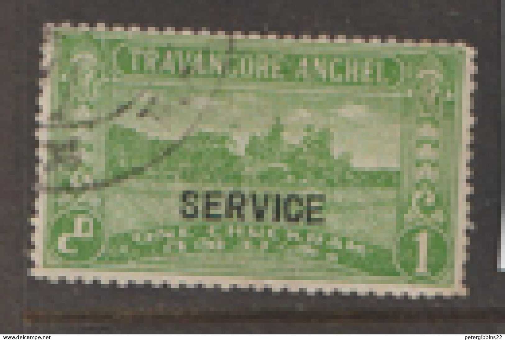 India   Travancore  Service  1930  SG  087  1ca  Fine Used - Travancore