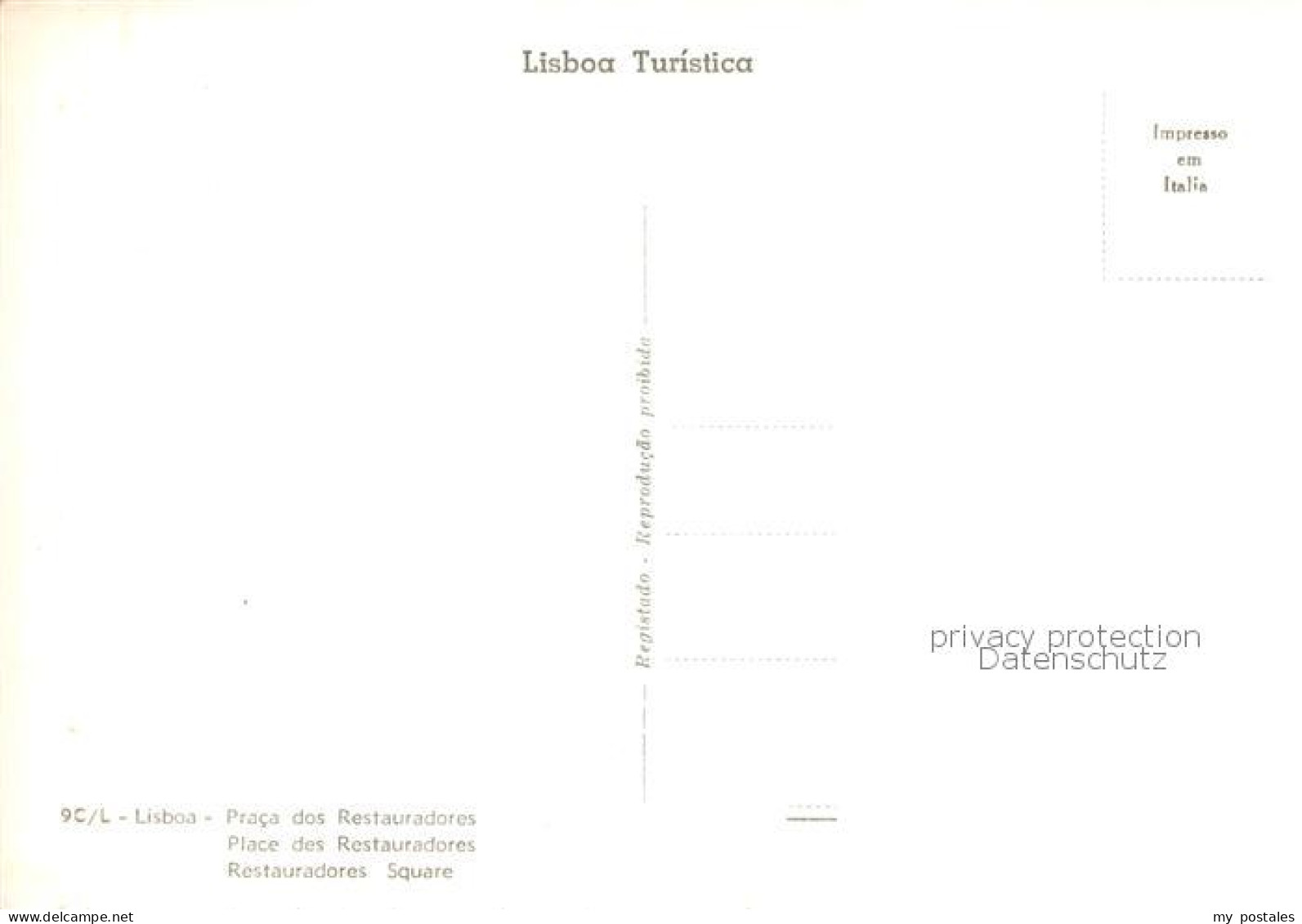 73851923 Lisboa Lisbon Lissabon PT Restauradores Square  - Andere & Zonder Classificatie