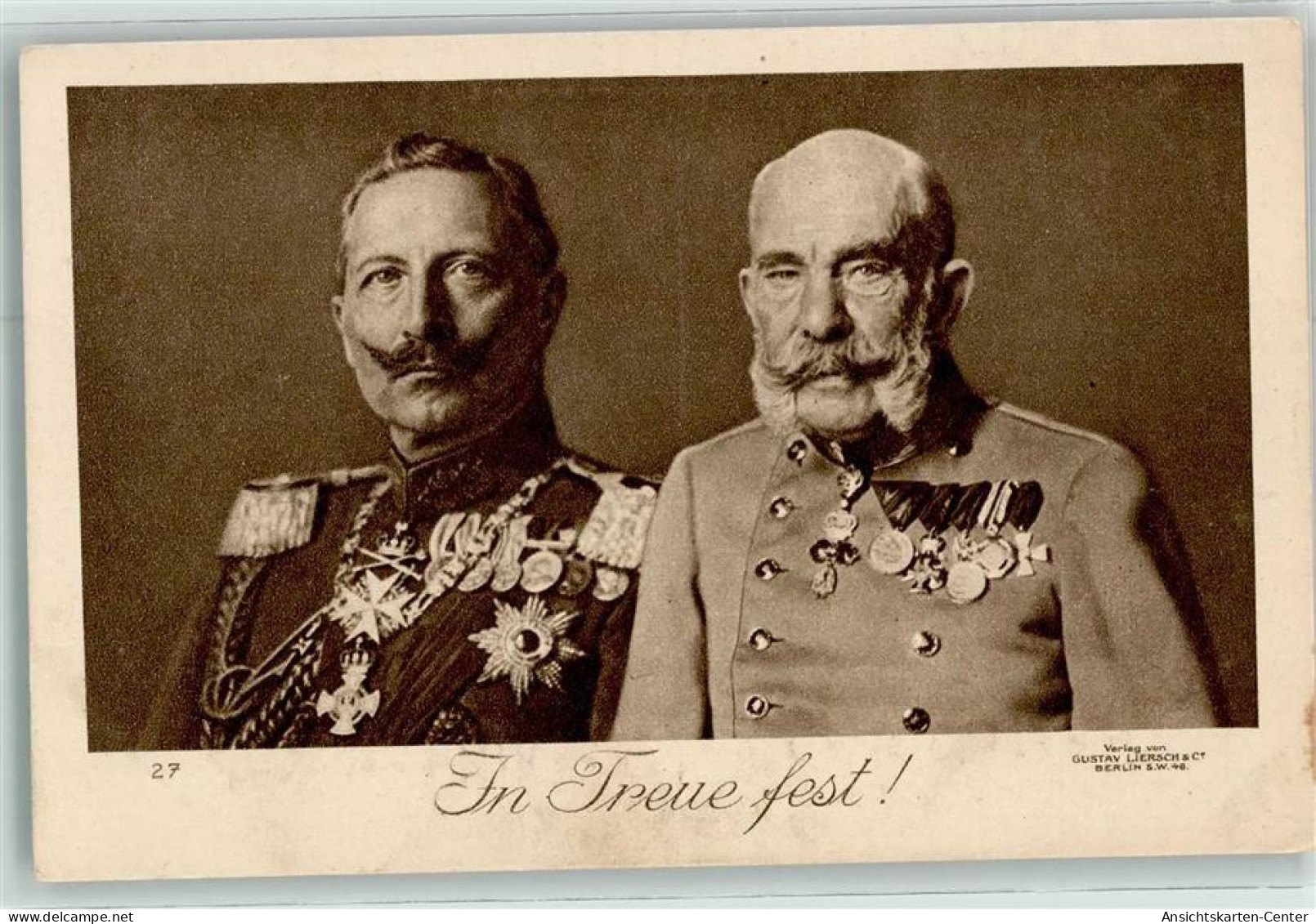 39441505 - Kaiser Wilhelm II In Treue Fest Orden Uniform - Familias Reales