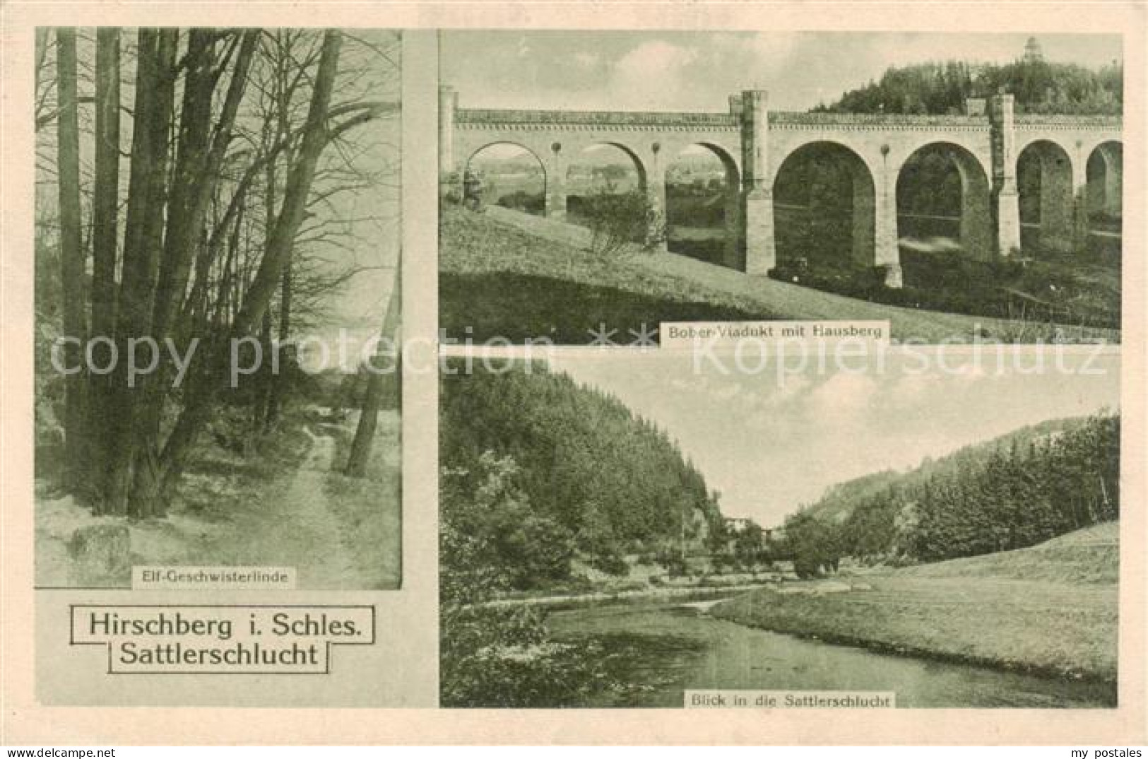 73851862 Hirschberg  Jelenia Gora Riesengebirge PL Sattlerschlucht Elf Geschwist - Polen