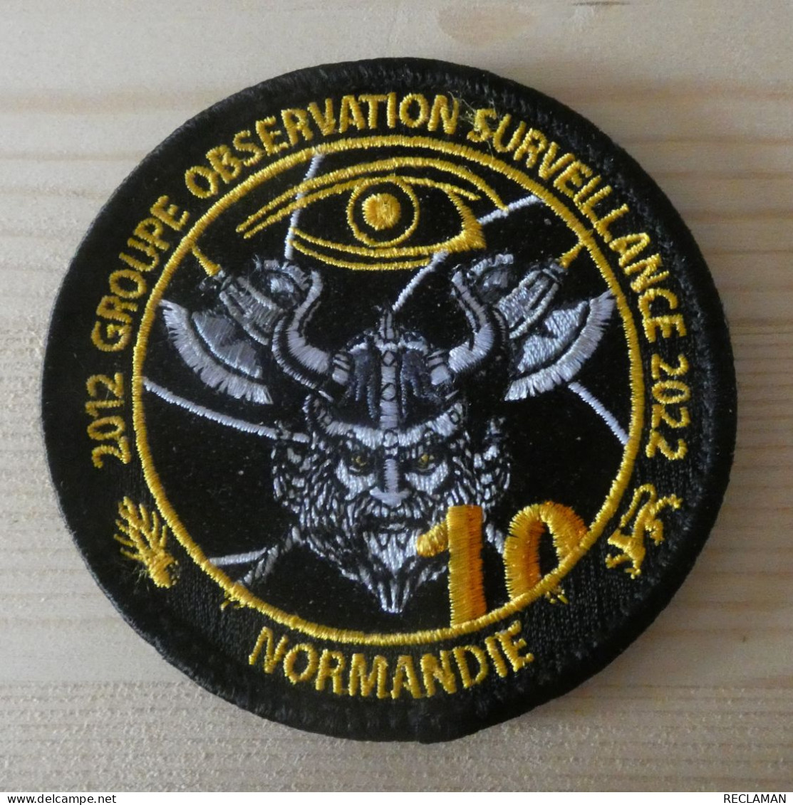 PATCH Ecusson Collection GENDARMERIE GOS Normandie 10 Ans 2012 2022 - Police