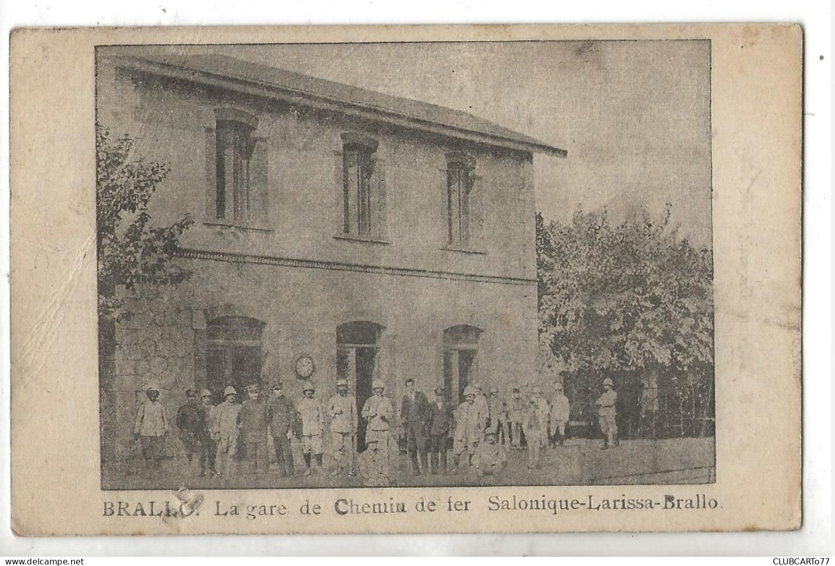 Brallo Ou Bralos (Grèce, Grèce-Centrale) : La Gare De Chemin De Fer Saloniki-Larissa-Brallo En 1917 (animé) PF. - Grèce