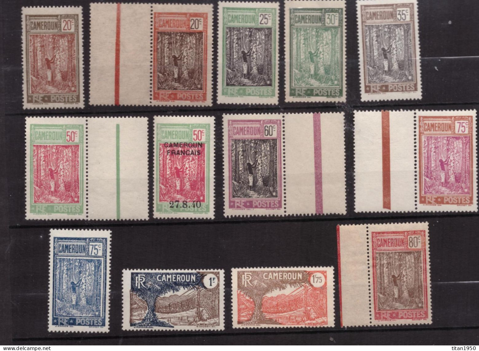 Cameroun - Récolte Du Caoutchouc - Lot De 13 Timbres Neufs  **  / * - Cote 28,5 € - Nuevos