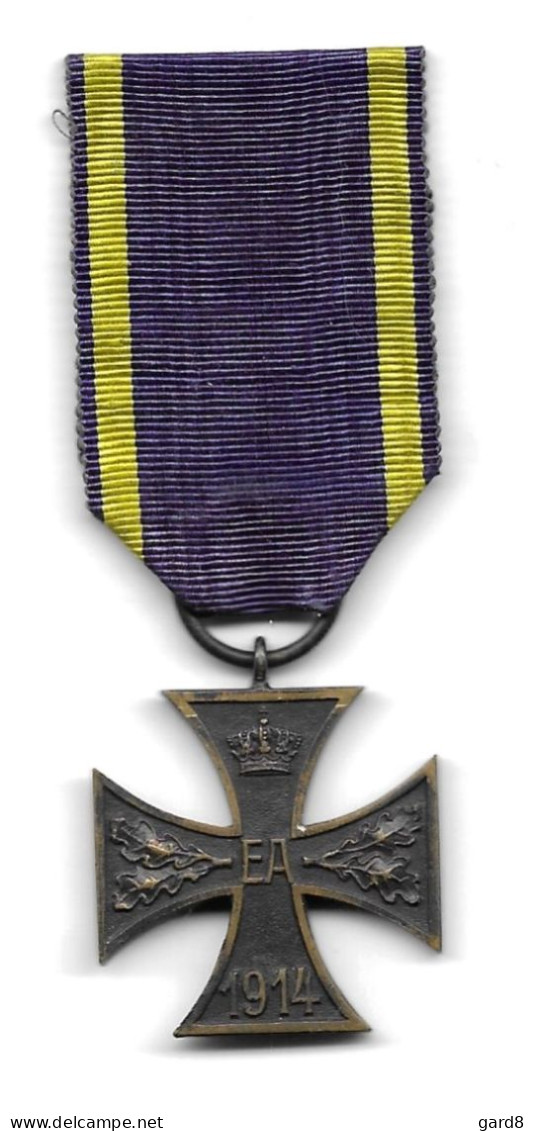 Croix Du Mérite Militaire De 2ème Classe Du Brunswick - Bronze  - WWI - Allemagne