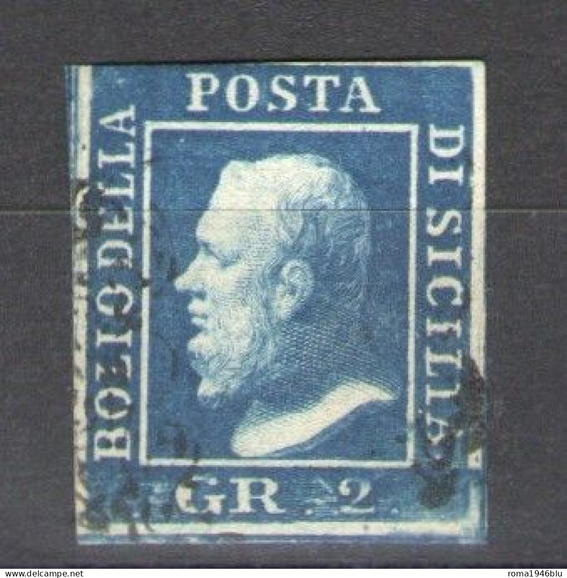SICILIA 1859 EFFIGIE FERDINANDO II  2 GRANA USATO - Sicile